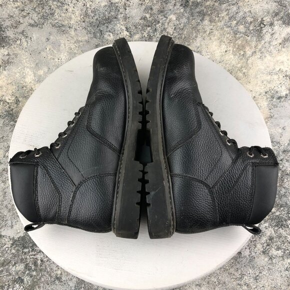 Dickies Men's Size 10.5 Prowler Black Leather Steel Toe Slip Resistant Work Boot - Picture 11 of 16